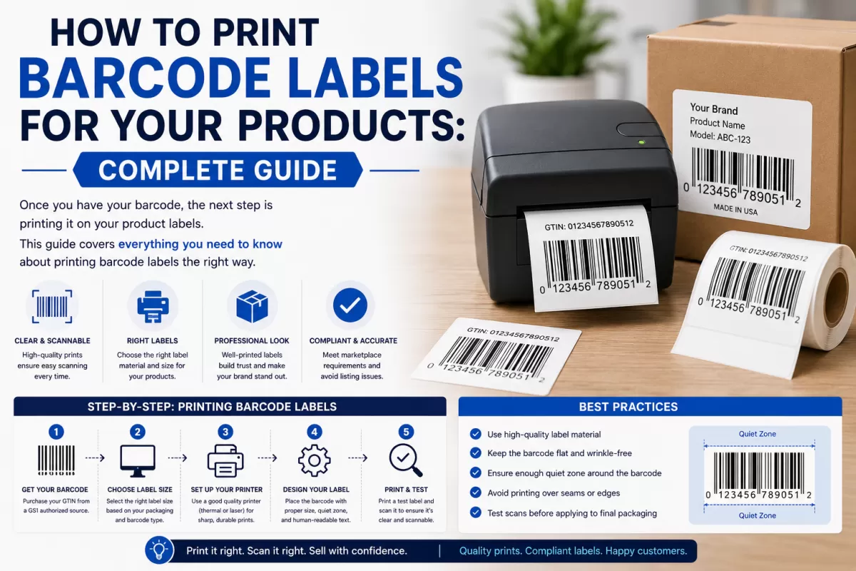 How to Print Barcode Labels for Your Products: Complete Guide - gs1upc.shop