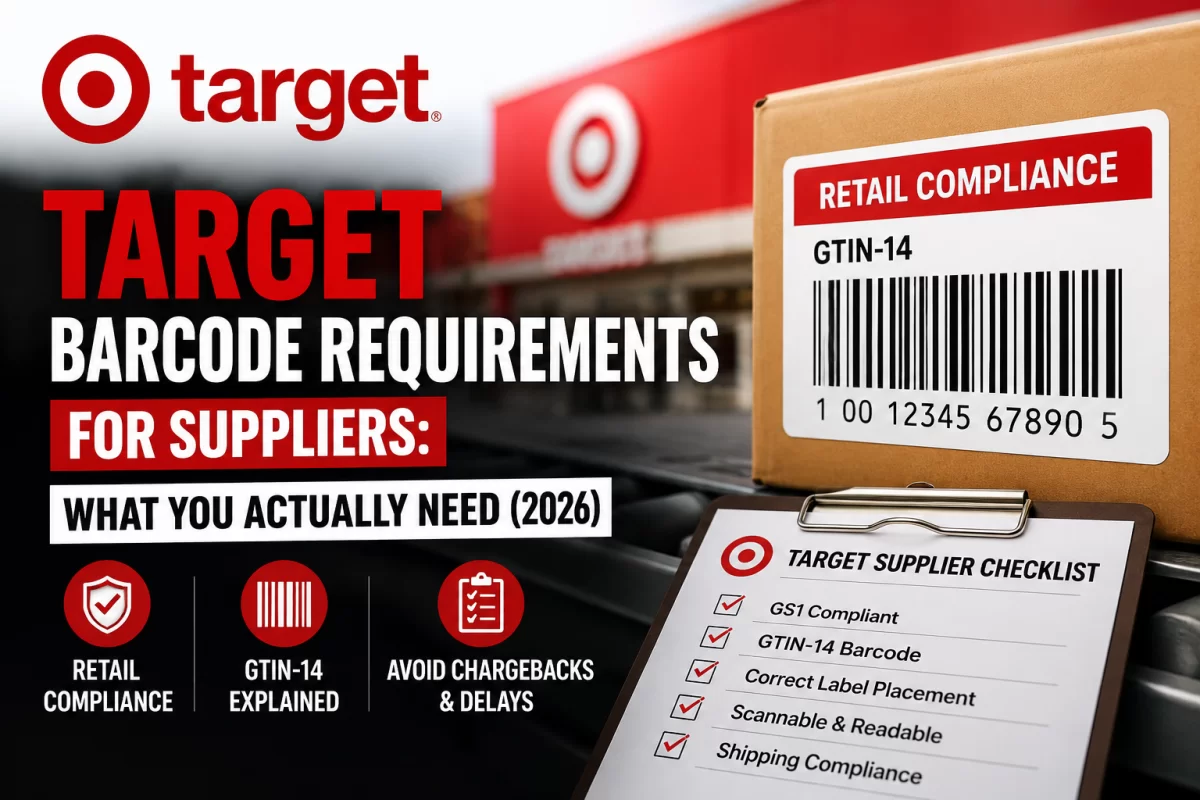Target Barcode Requirements for Suppliers: What You Actually Need (2026) - gs1upc.shop